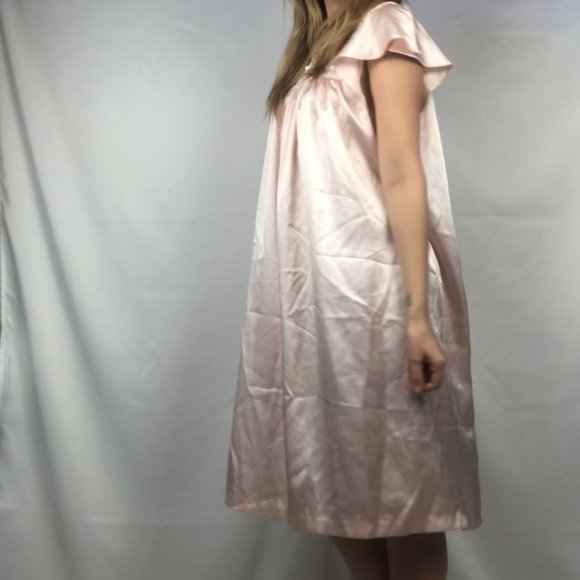 Oscar de la Renta Light Pink Nightgown Satin Vintage Inspired Size Large - Picture 5 of 9